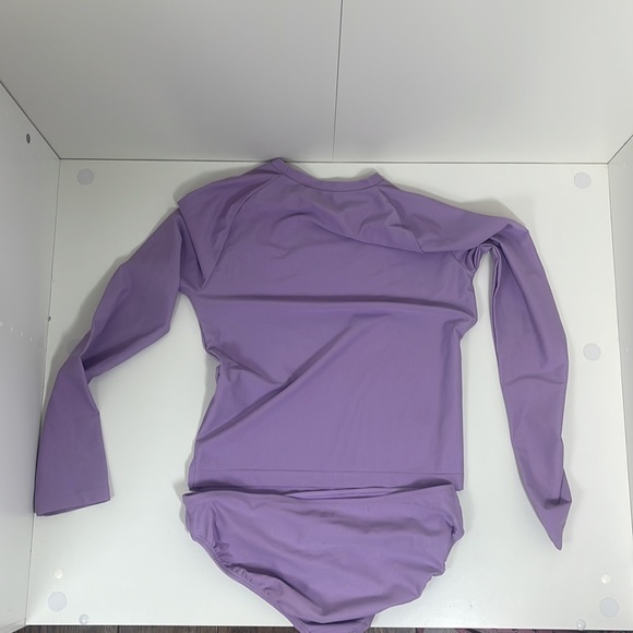 Gap Kids Magical Purple Rash Guard 2 piece Swimsuit Size XL - Picture 2 of 5